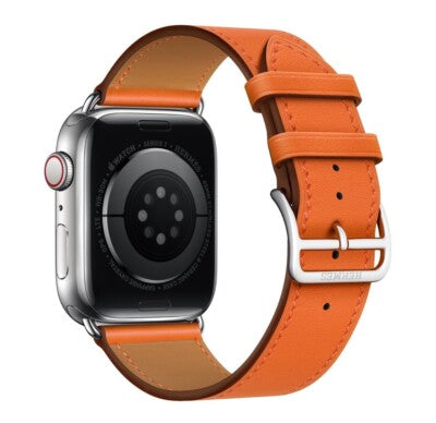 Apple Watch Series 3 Hermes - 1.5" Stainless Steel Case A1889 Orange Women USED