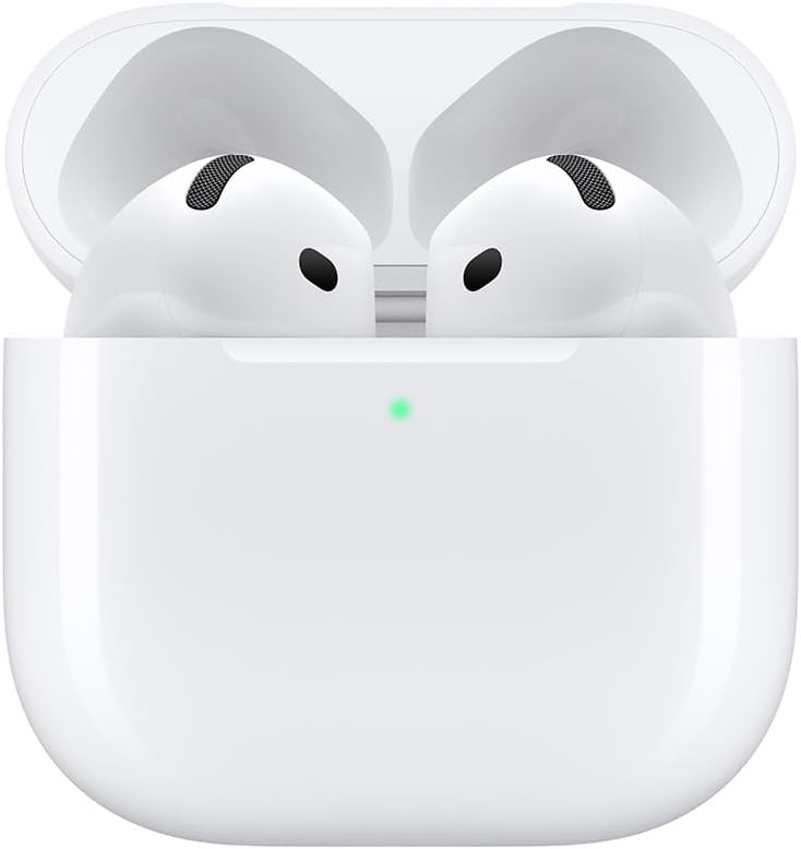Apple AirPods 4 Wireless Earbuds, Bluetooth Headphones, with Active Noise Cancellation (Renewed)
