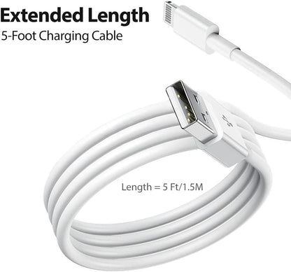 MFi Certified iPhone/iPad Charger (5ft Cable)