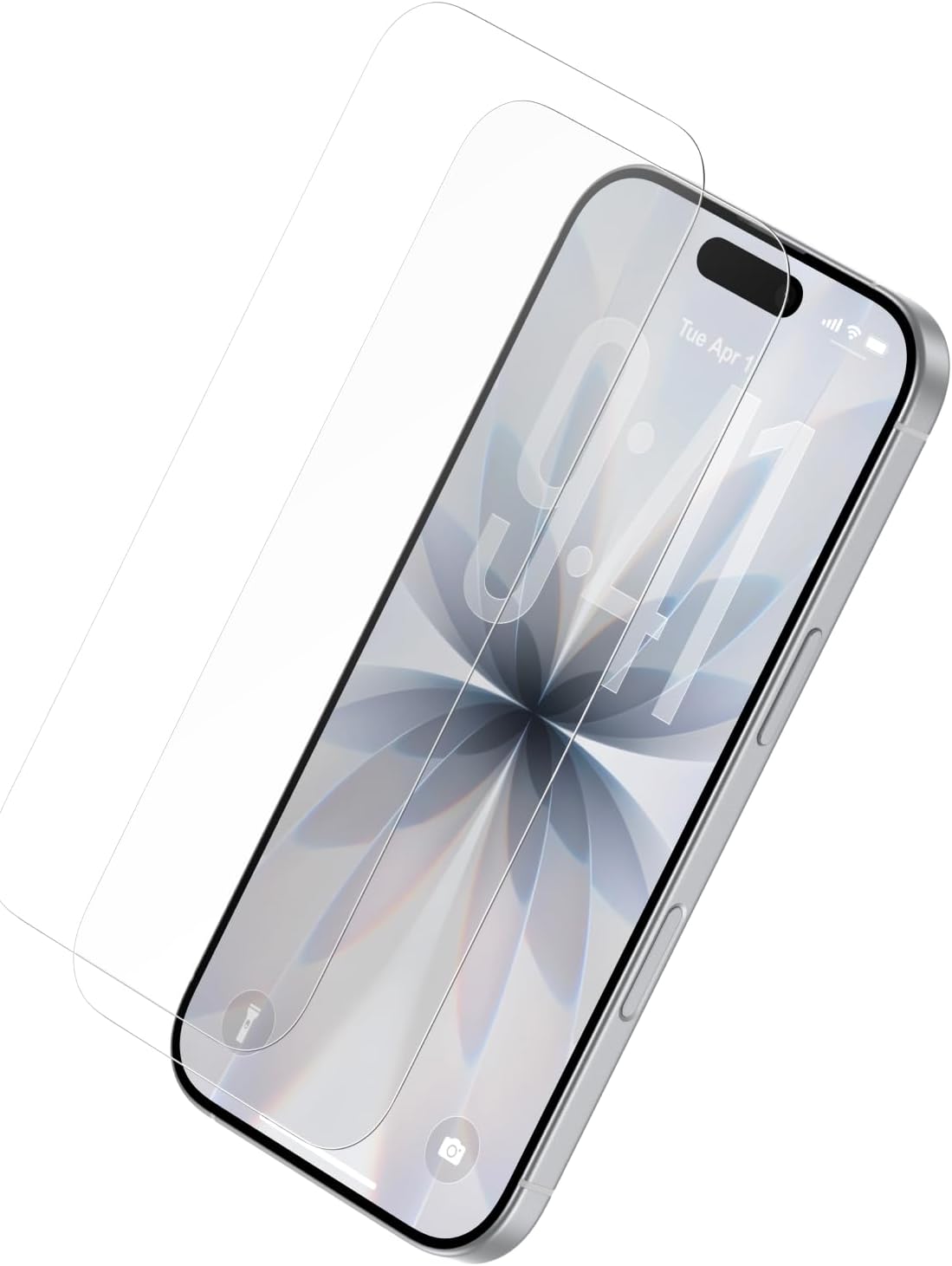 ScreenForce TemperedGlass Screen Protector for iPhone 17/16 Pro, Scratch-Resistant Impact Protection w/Included Easy Align Tray for Bubble Free Application, Recycled Glass - 2 Pack