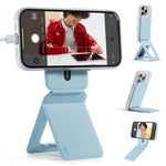 MOFT Phone Tripod Stand Selfie Stick for iPhone, Multi-Angles iPhone Stand, Lightweight & Portable Phone Holder, Strong Magnets, MOVAS Vegan Leather, Travel Essentials, Jet Black (Without Card Slot)