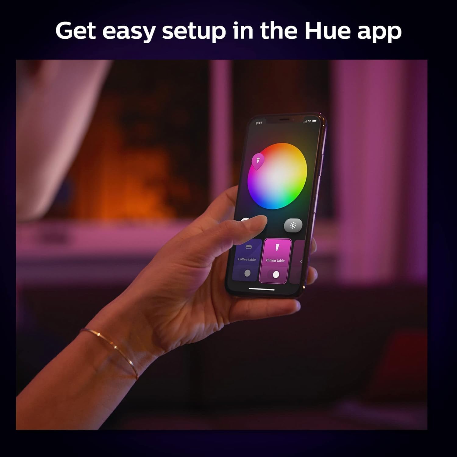 Philips Hue Smart Slim 5/6 Inch LED Recessed Light - White and Color Ambiance - 6 Pack - 1200LM - Indoor Ceiling - Control with Hue App - Works with Voice Assistants