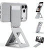 MOFT Phone Tripod Stand Selfie Stick for iPhone, Multi-Angles iPhone Stand, Lightweight & Portable Phone Holder, Strong Magnets, MOVAS Vegan Leather, Travel Essentials, Jet Black (Without Card Slot)