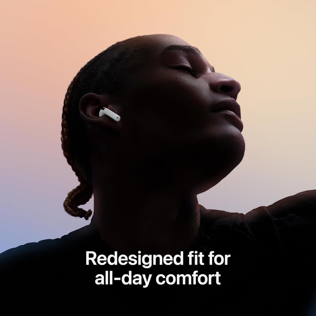 Apple AirPods 4 Wireless Earbuds, Bluetooth Headphones, with Active Noise Cancellation (Renewed)