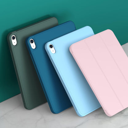 Pink Trifold Case for iPad 10th Gen (2022/2025), 11-inch, with Pencil Holder & Auto Wake/Sleep.