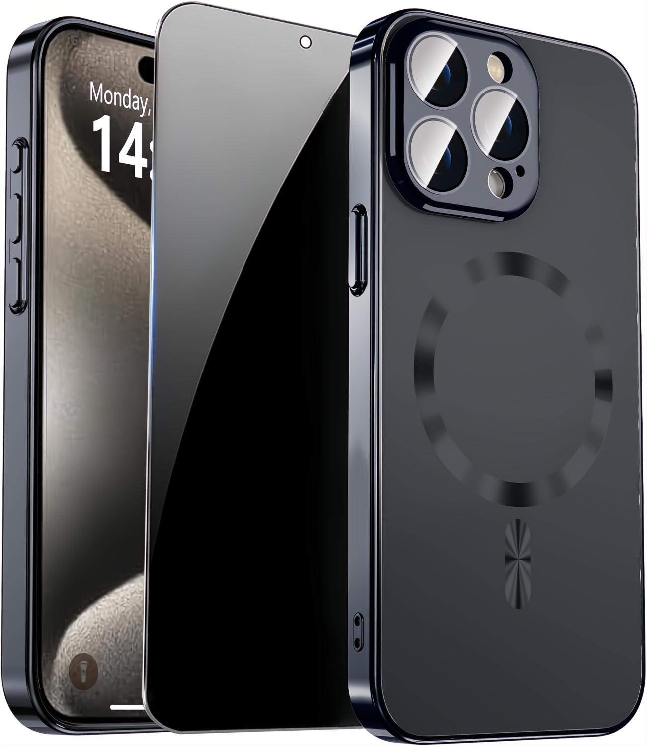 Magnetic iPhone 14 Pro Max Case Privacy Screen Protector