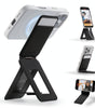 MOFT Phone Tripod Stand Selfie Stick for iPhone, Multi-Angles iPhone Stand, Lightweight & Portable Phone Holder, Strong Magnets, MOVAS Vegan Leather, Travel Essentials, Jet Black (Without Card Slot)