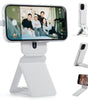 MOFT Phone Tripod Stand Selfie Stick for iPhone, Multi-Angles iPhone Stand, Lightweight & Portable Phone Holder, Strong Magnets, MOVAS Vegan Leather, Travel Essentials, Jet Black (Without Card Slot)