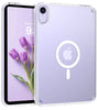 Telaso for iPad mini 7 A17 Pro 2024/iPad Mini 6 2021 8.3 Inch iPad mini 7th/6th Gen Magnetic Case, Translucent Matte Back Soft TPU Bumper Military Grade Protective Case for iPad mini 7/Mini 6, Black