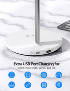 Headphone Stand: Wireless Charger, USB Port, 5-in-1 Charging Station for AirPods, iWatch, iPhone, Samsung