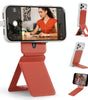 MOFT Phone Tripod Stand Selfie Stick for iPhone, Multi-Angles iPhone Stand, Lightweight & Portable Phone Holder, Strong Magnets, MOVAS Vegan Leather, Travel Essentials, Jet Black (Without Card Slot)