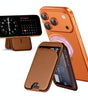 Mag-Safe Wallet Magnetic Wallet for Phone Lightweight Magnetic Phone Pouch Stand Adjustable Leather Mag-Safe Card Holder for iPhone 17/16/15/14/13/12 Series, Not for iPhone 13/12 Mini (Black)