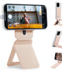 MOFT Phone Tripod Stand Selfie Stick for iPhone, Multi-Angles iPhone Stand, Lightweight & Portable Phone Holder, Strong Magnets, MOVAS Vegan Leather, Travel Essentials, Jet Black (Without Card Slot)