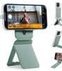MOFT Phone Tripod Stand Selfie Stick for iPhone, Multi-Angles iPhone Stand, Lightweight & Portable Phone Holder, Strong Magnets, MOVAS Vegan Leather, Travel Essentials, Jet Black (Without Card Slot)