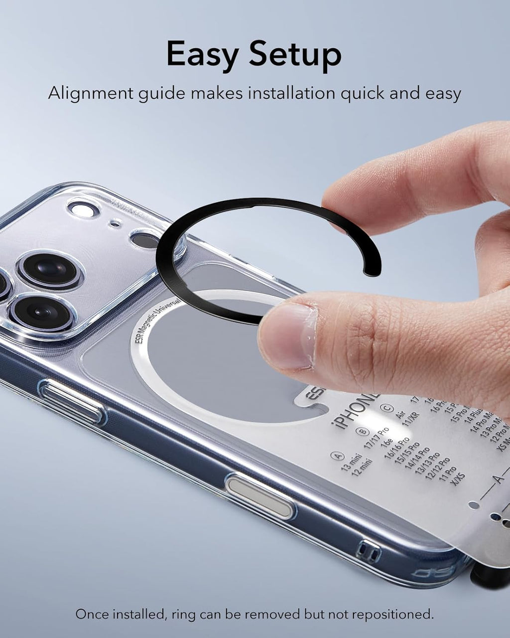 MagSafe Wallet: 5-Card Holder with RFID Blocking & Magnetic Sticker