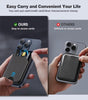 Mag-Safe Wallet Magnetic Wallet for Phone Lightweight Magnetic Phone Pouch Stand Adjustable Leather Mag-Safe Card Holder for iPhone 17/16/15/14/13/12 Series, Not for iPhone 13/12 Mini (Black)
