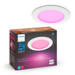 Philips Hue Smart Slim 5/6 Inch LED Recessed Light - White and Color Ambiance - 6 Pack - 1200LM - Indoor Ceiling - Control with Hue App - Works with Voice Assistants
