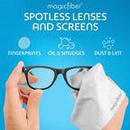 MagicFiber Microfiber Cleaning Cloths (2-Pack) for Glasses, Screens, & Lens