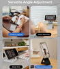 MOFT Phone Tripod Stand Selfie Stick for iPhone, Multi-Angles iPhone Stand, Lightweight & Portable Phone Holder, Strong Magnets, MOVAS Vegan Leather, Travel Essentials, Jet Black (Without Card Slot)