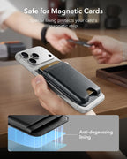 MagSafe Wallet: 5-Card Holder with RFID Blocking & Magnetic Sticker