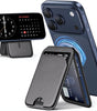Mag-Safe Wallet Magnetic Wallet for Phone Lightweight Magnetic Phone Pouch Stand Adjustable Leather Mag-Safe Card Holder for iPhone 17/16/15/14/13/12 Series, Not for iPhone 13/12 Mini (Black)
