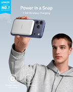 5000mAh Magnetic Portable Charger for iPhone 12-16 Series