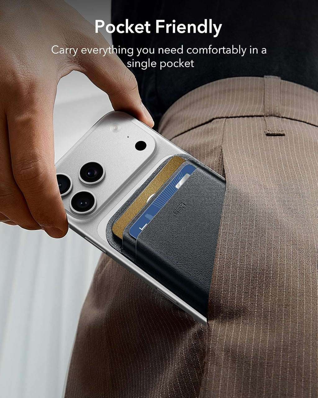 MagSafe Wallet: 5-Card Holder with RFID Blocking & Magnetic Sticker