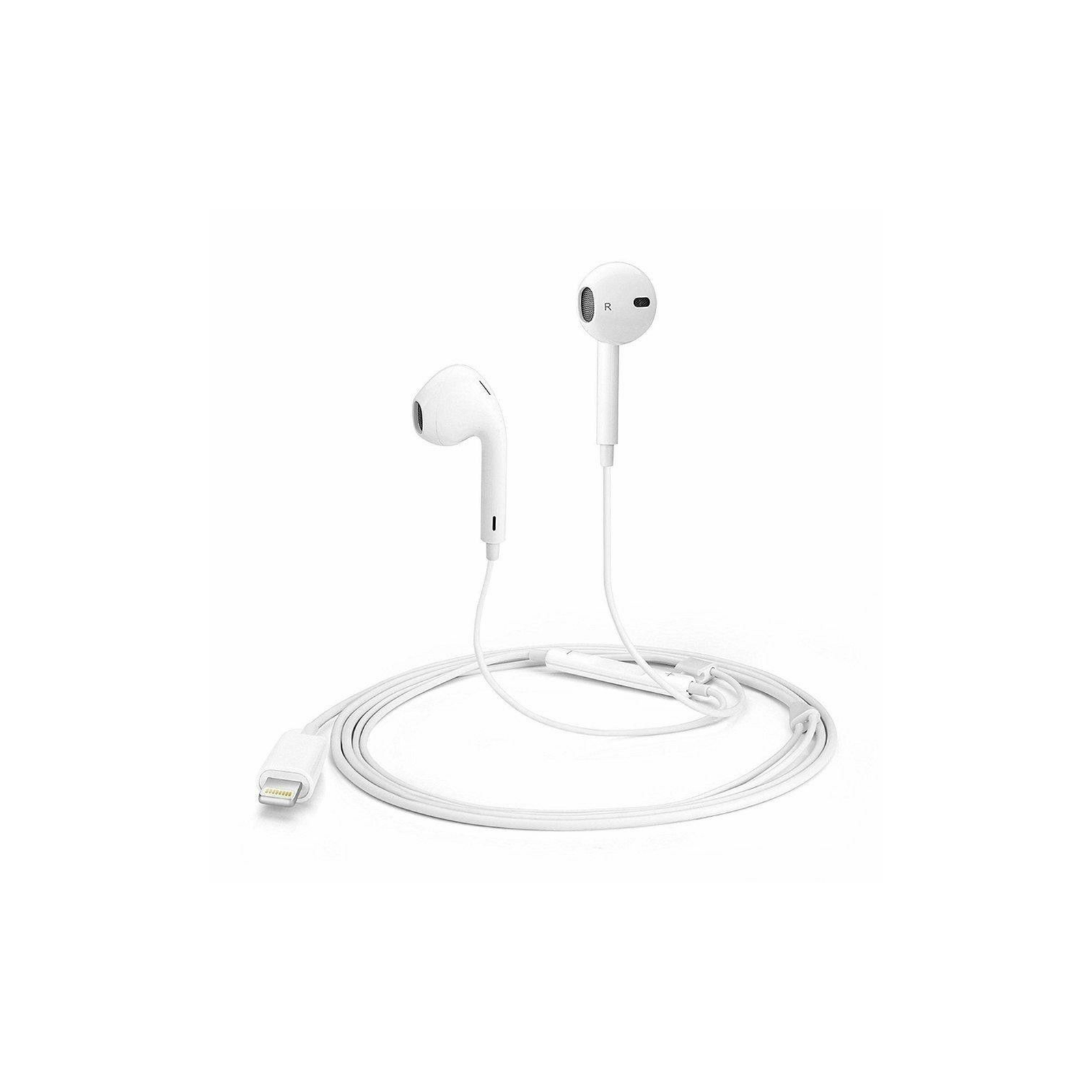 Apple EarPods Headphones with Lightning Connector, Wired Ear Buds for iPhone with Built-in Remote to Control Music, Phone Calls, and Volume