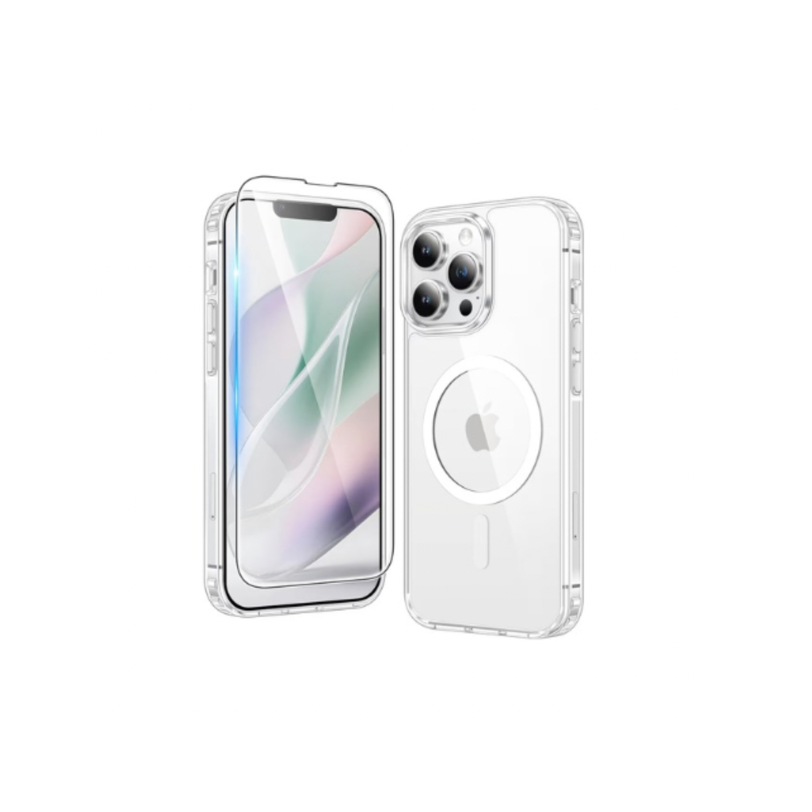 iPhone Clear Anti-Yellowing MagSafe Case & Screen Protector