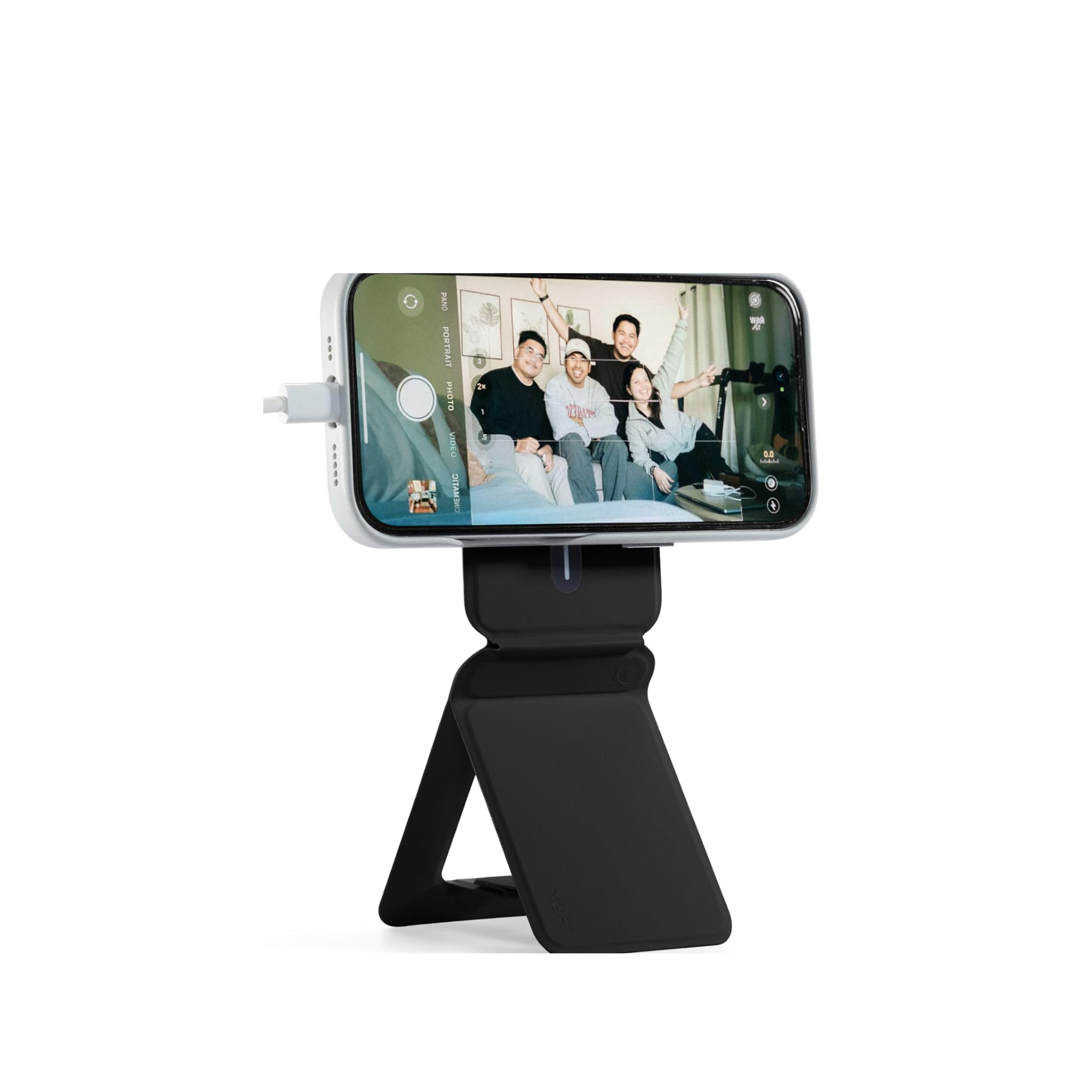 apple | APPLEROK GROUP | 3-in-1 Magnetic Tripod & Selfie Stick | Jet Black x Without Card Slot