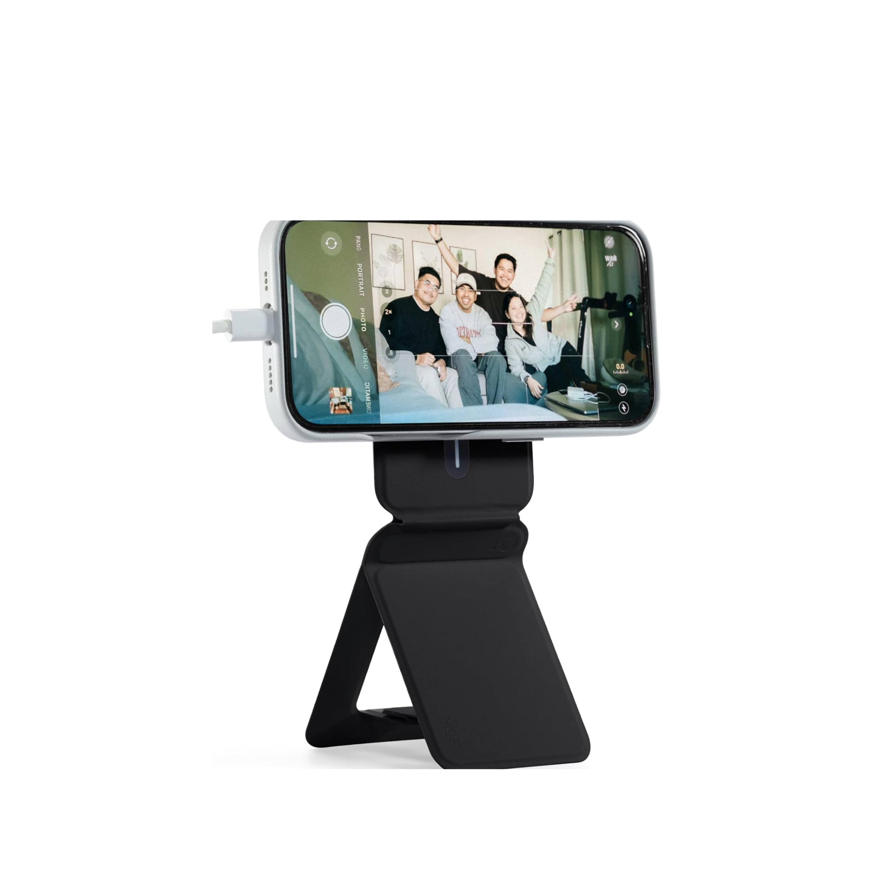 apple | APPLEROK GROUP | 3-in-1 Magnetic Tripod & Selfie Stick | Jet Black x Without Card Slot