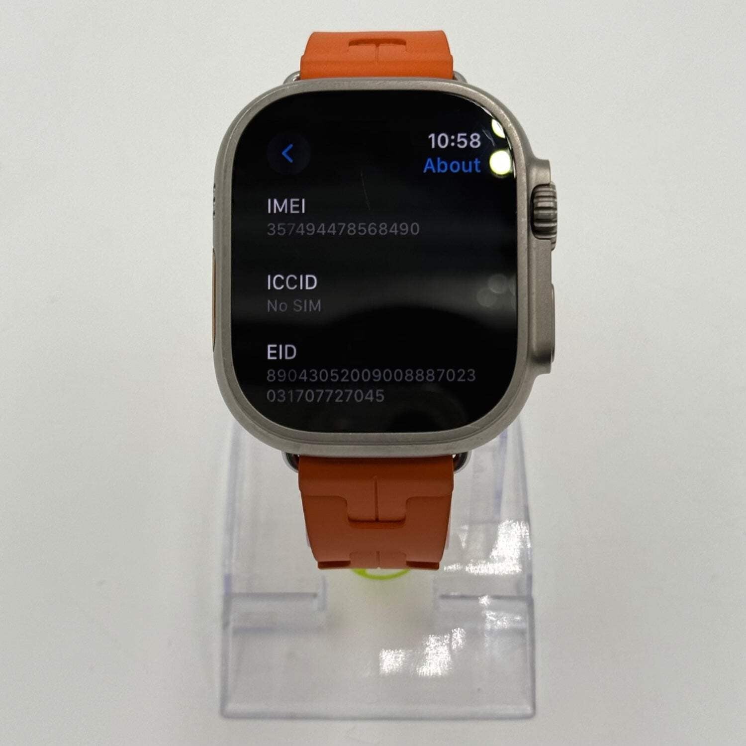apple | Unlocked Apple Watch Ultra 2 | Hermès | 49MM Natural Titanium | Orange Kilim Sing