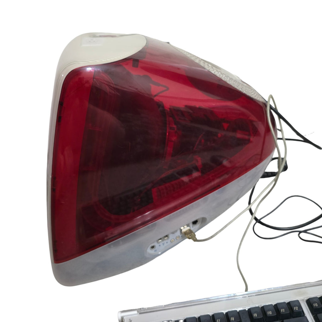 Vintage Apple iMac G3 Ruby Red DV - 400MHz G3 - 256MB RAM - OS 9.2 - TESTED