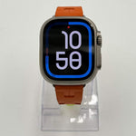 apple | refurbished apple devices | Unlocked Apple Watch Ultra 2 | Hermès 49MM | Natural Titanium with Orange Kilim Sing