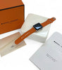 Apple Watch Series Hermes1.5" Stainless Steel Case A1889 Orange Women USED
