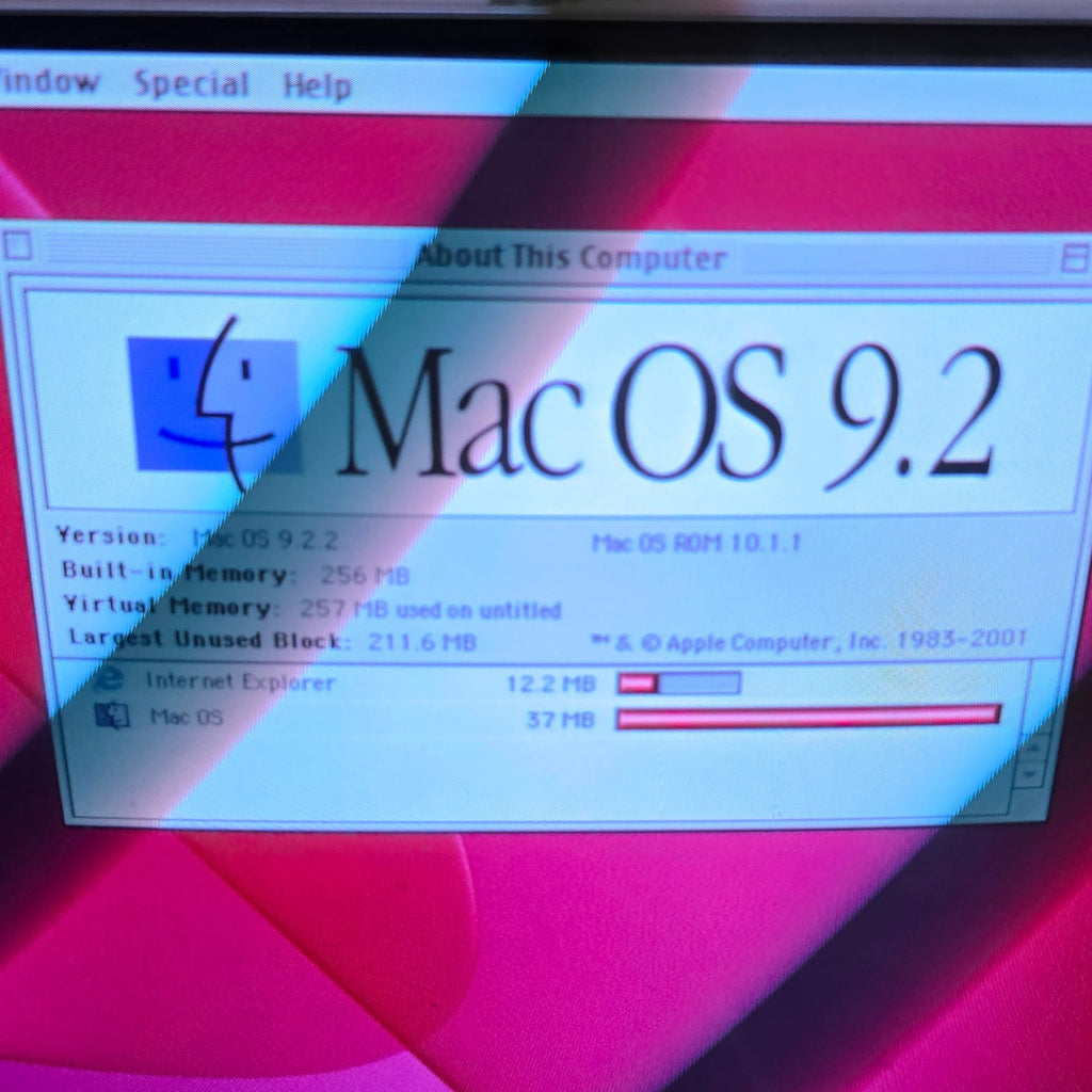 Vintage Apple iMac G3 Ruby Red DV - 400MHz G3 - 256MB RAM - OS 9.2 - TESTED