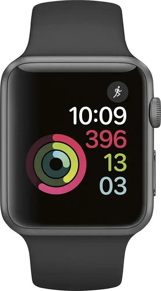 Apple Watch Series 1 42mm Space Gray Aluminum Case Black Sport Band - MP032LL/A