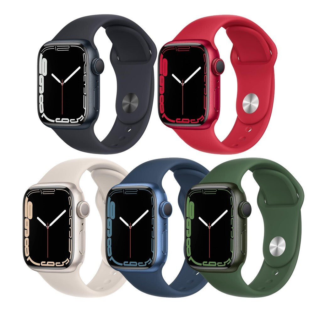 Apple Watch Series 7 41MM/45MM (GPS) Aluminum Case with Sport Band - Excellent