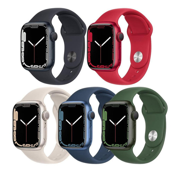 Apple Watch Series 7 41MM/45MM (GPS) Aluminum Case with Sport Band - Excellent