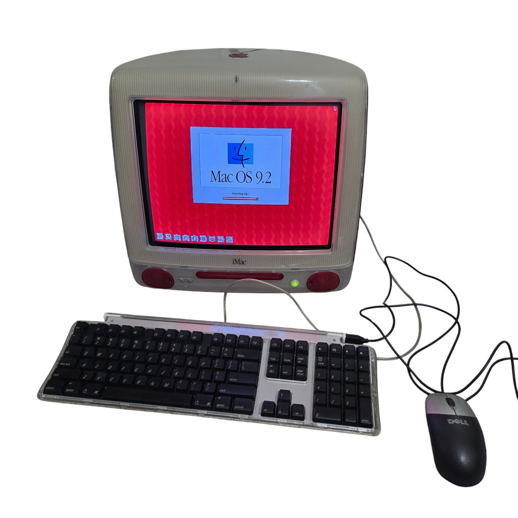 Vintage Apple iMac G3 Ruby Red DV - 400MHz G3 - 256MB RAM - OS 9.2 - TESTED