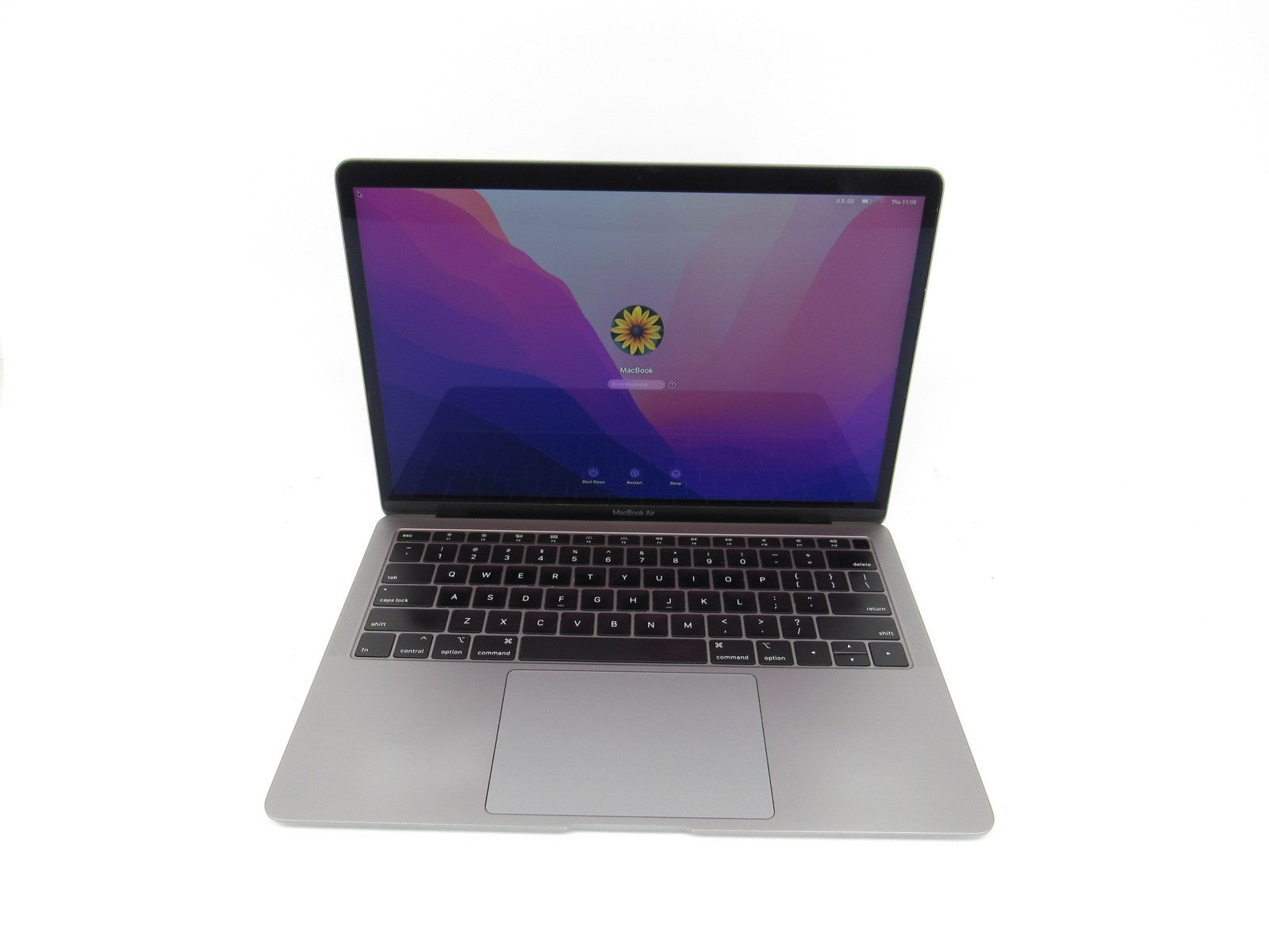 MacBook Air A1932 2018 13" i5-8210Y 1.60GHz 8GB RAM 256GB SSD macOS 12