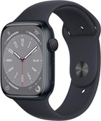 Apple Watch (GPS + LTE) - Series 8 - 45MM Midnight Aluminum Case Midnight Sport