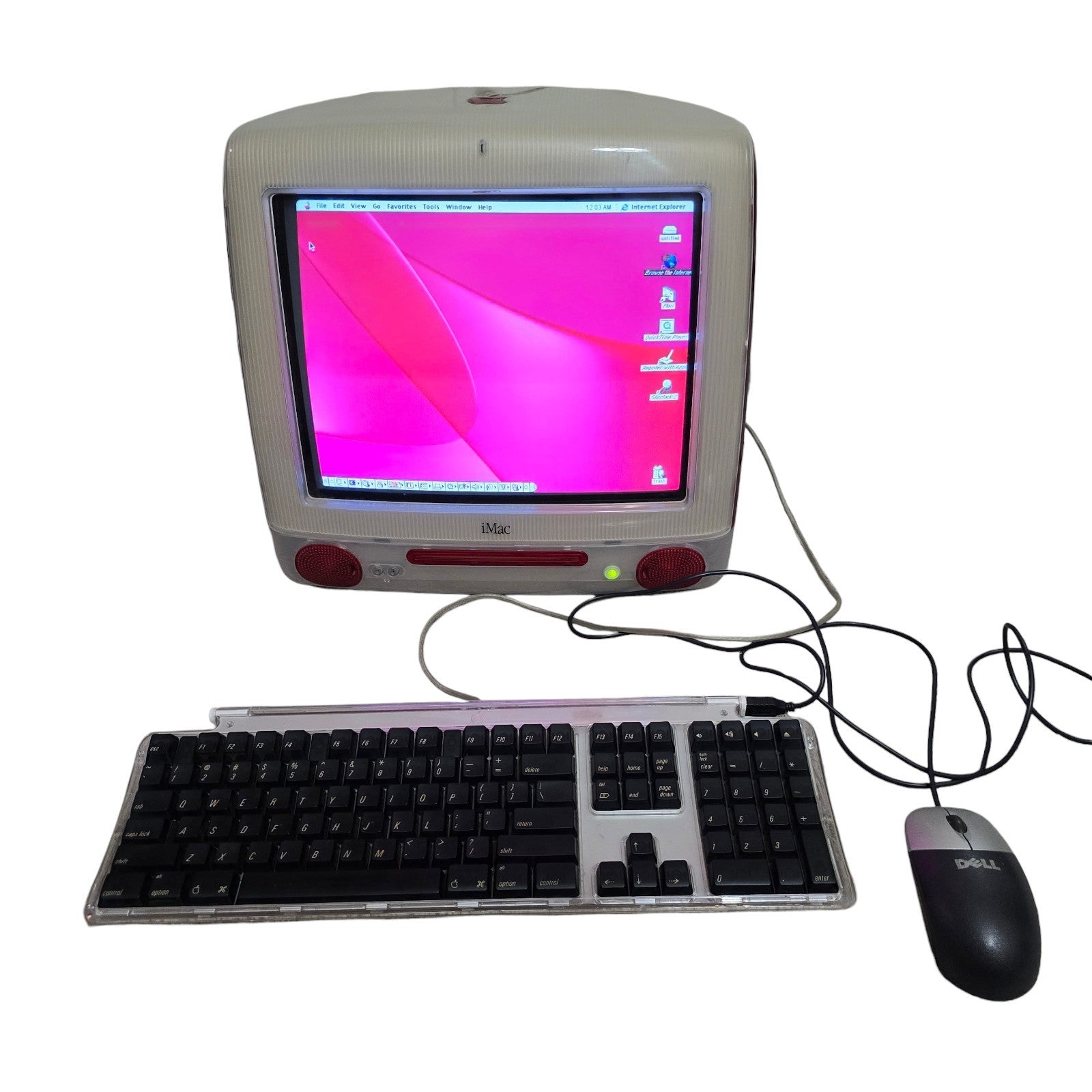 Vintage Apple iMac G3 Ruby Red DV - 400MHz G3 - 256MB RAM - OS 9.2 - TESTED